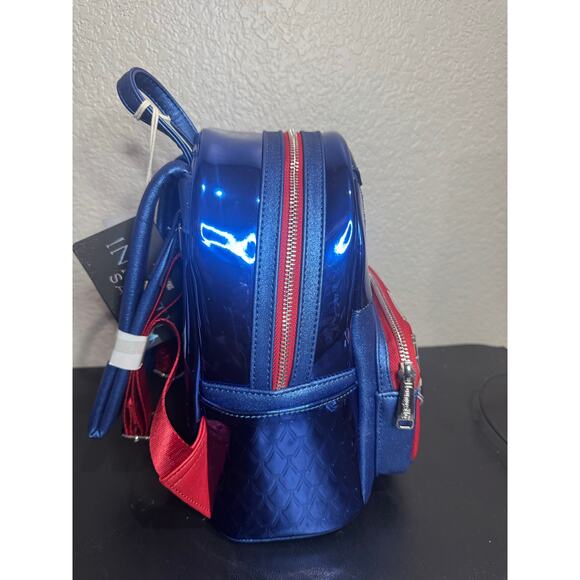 Loungefly Marvel Shine Captain America Infinity Saga Mini Backpack Bag NWT main image 4